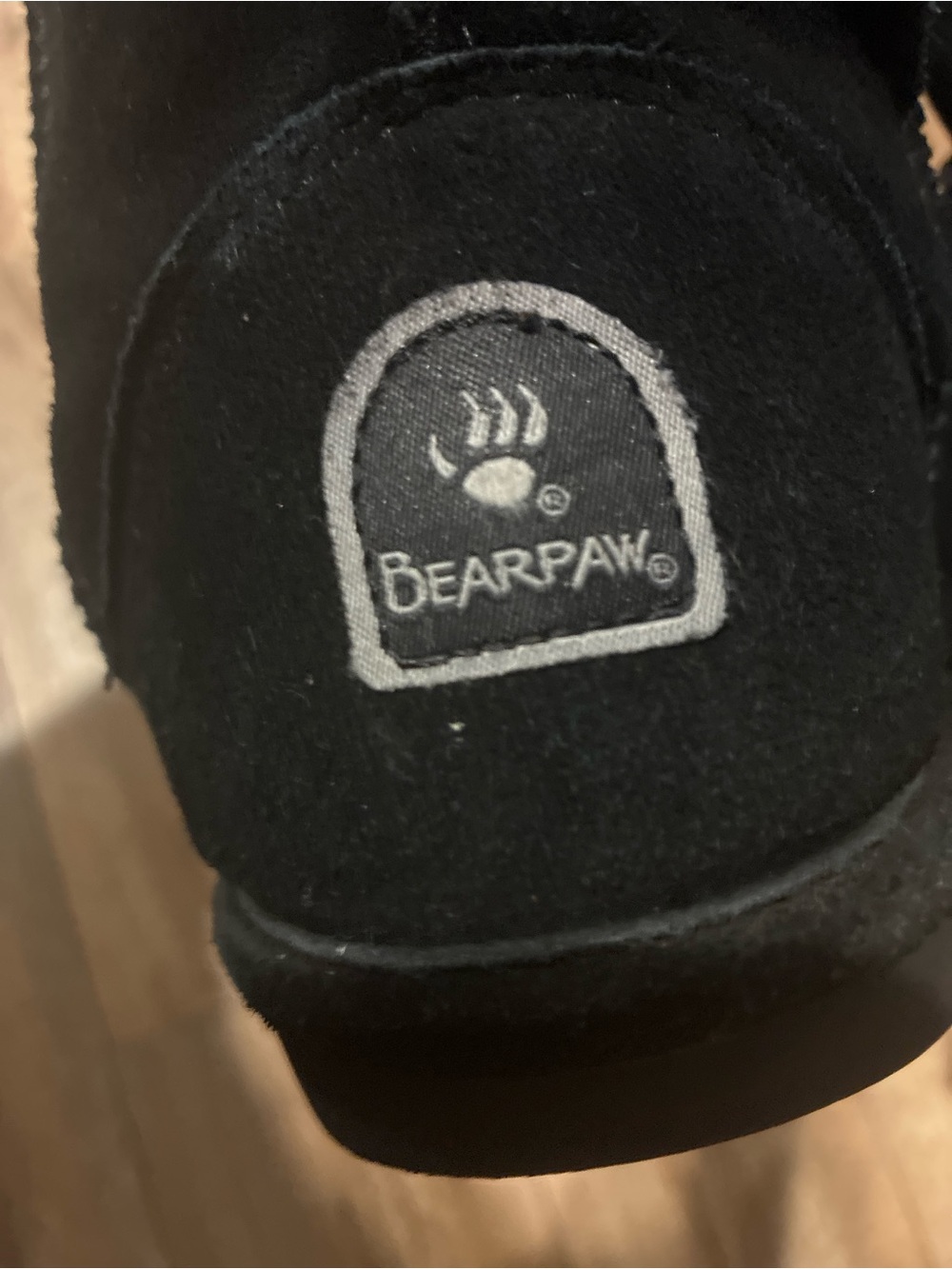 BearPaw Black Women's Slip-On Moccasins